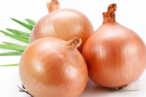 Agriculture pallet of onions by Verbruggen Palletizing Solutions